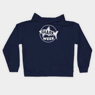 SHARK week / Black and White version #2 Kids Hoodie